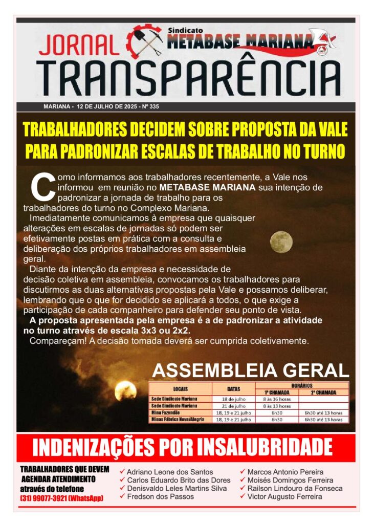 Capa da Edição Jr AnoXI Ed335 de 2025