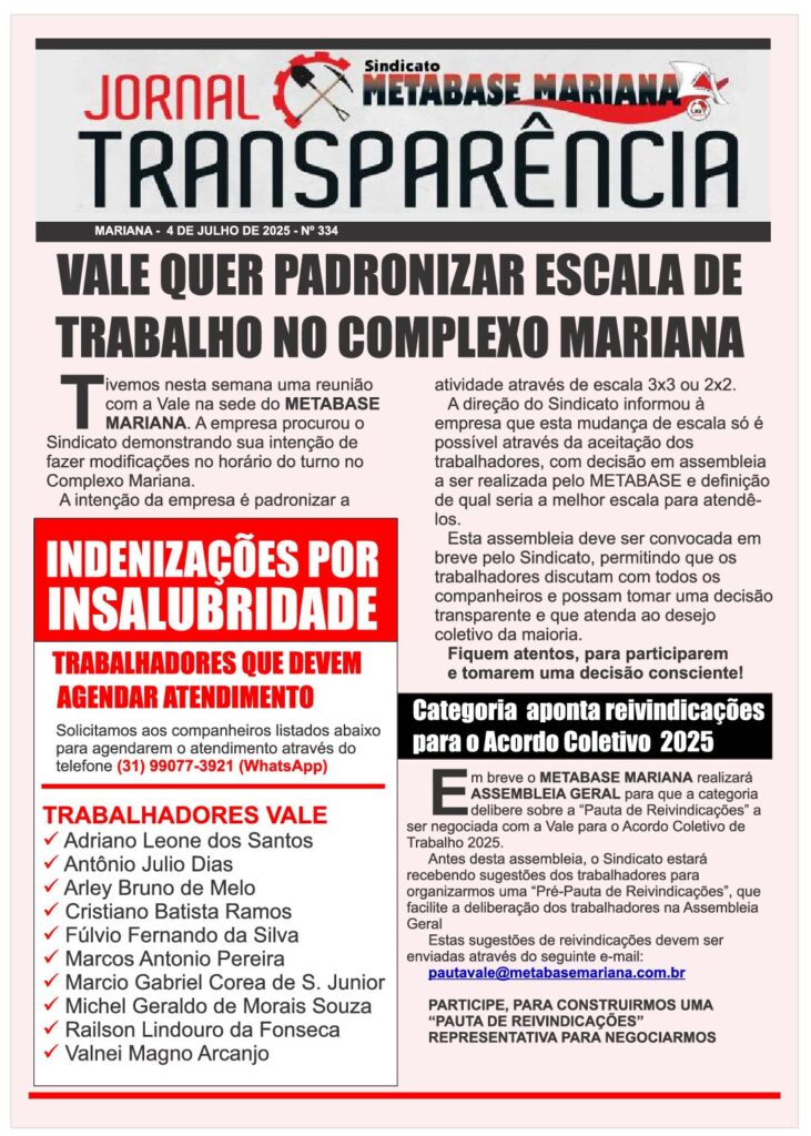 Capa da Edição Jr AnoX Ed334 de 2025