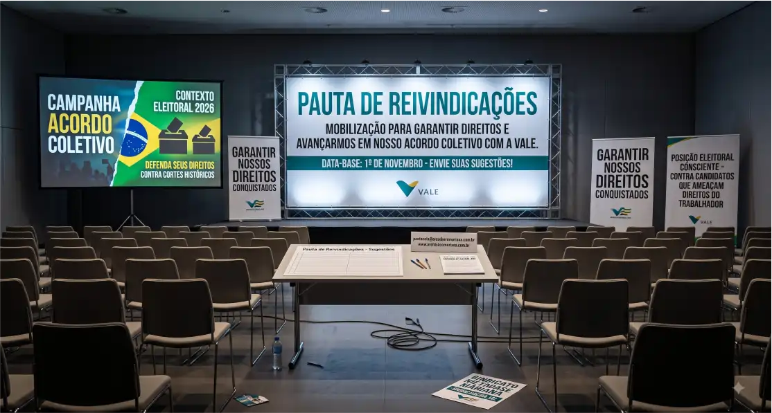 VEM AÍ NOSSA MOBILIZAÇÃO PELO ACORDO COLETVO 2026 COM A VALE
